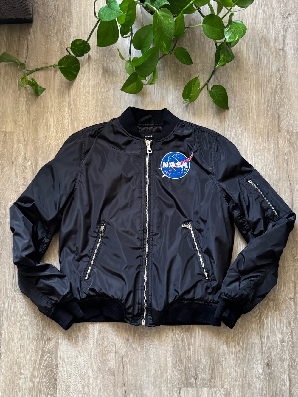 NASA Black Bomber Jacket